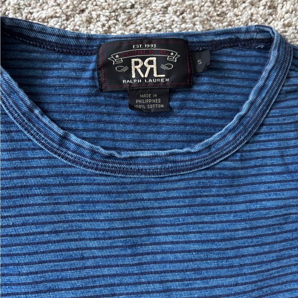 Ralph Lauren Double RL Other - Double RRL Black Label Ralph Lauren Striped Pocket Long Sleeve T-shirt  Small